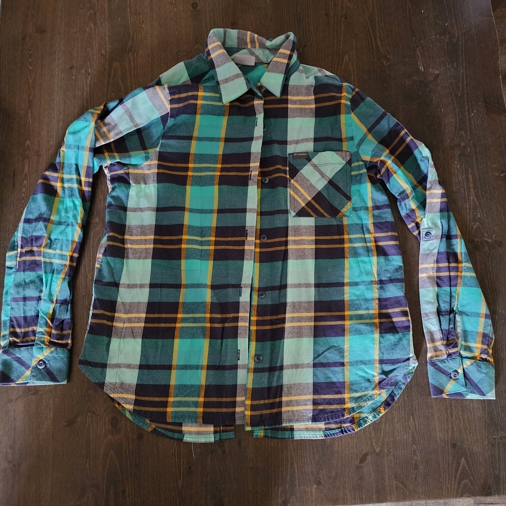 💐2/$25 Women's Columbia Sportswear Plaid Button-down Shirt, Medium